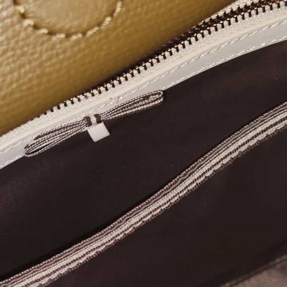 Henri bendel Green tan military shoulder bag crossbody with a bendel wallet - Picture 7 of 11